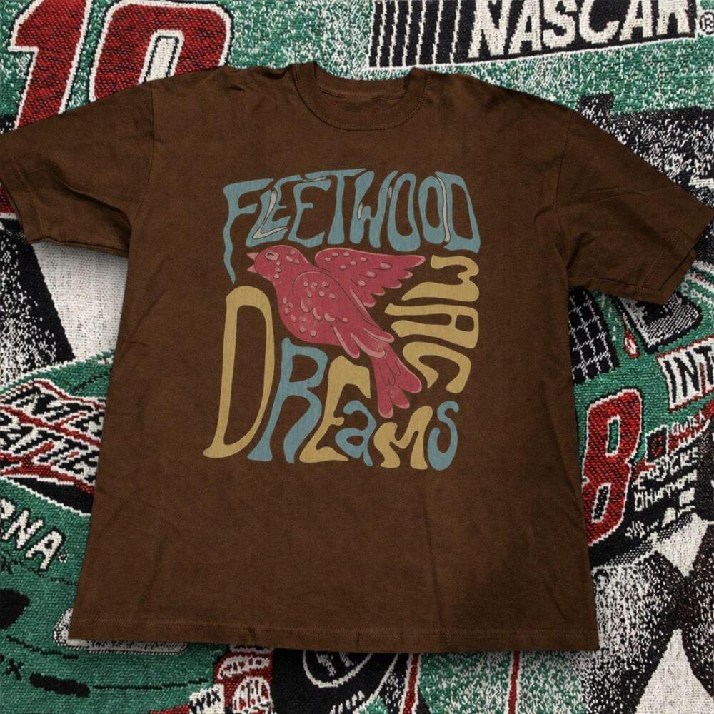 Fleetwood Mac Dreams Bird Graphic Tee Brown Unisex